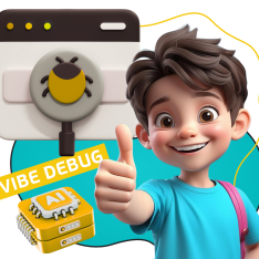 Тестирование & Vibe Debug. Охотники за багами - КИБЕРшкола программирования для детей, компьютерные курсы для школьников, начинающих и подростков - KIBERone г. Чита