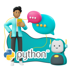 Умный чат-бот на Python - КИБЕРшкола программирования для детей, компьютерные курсы для школьников, начинающих и подростков - KIBERone г. Чита