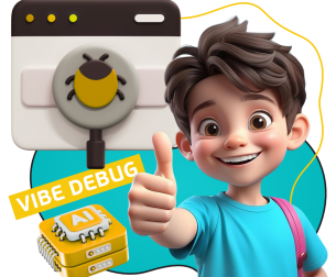 Тестирование & Vibe Debug. Охотники за багами - КИБЕРшкола программирования для детей, компьютерные курсы для школьников, начинающих и подростков - KIBERone г. Чита
